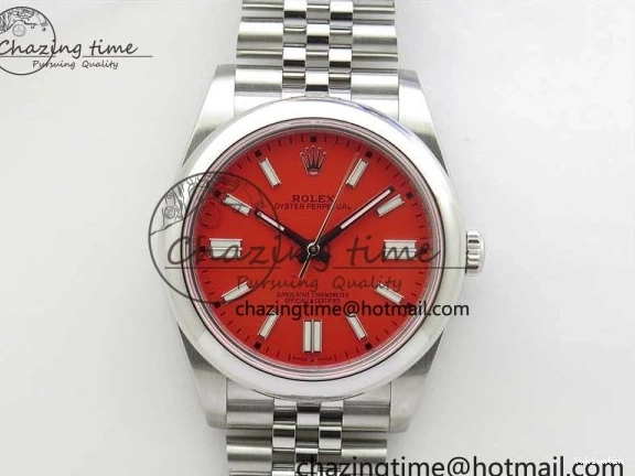 Bracelet Jubilee Dial SS A2813 Perpetual BP 41mm on Oyster Maker Best Red Edition 124300 0104